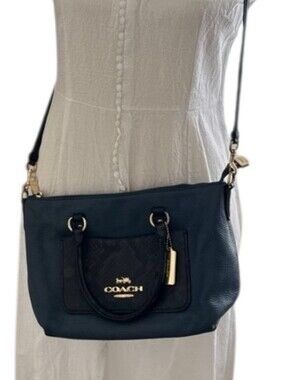 COACH Mini Emma Dark Denim Bag